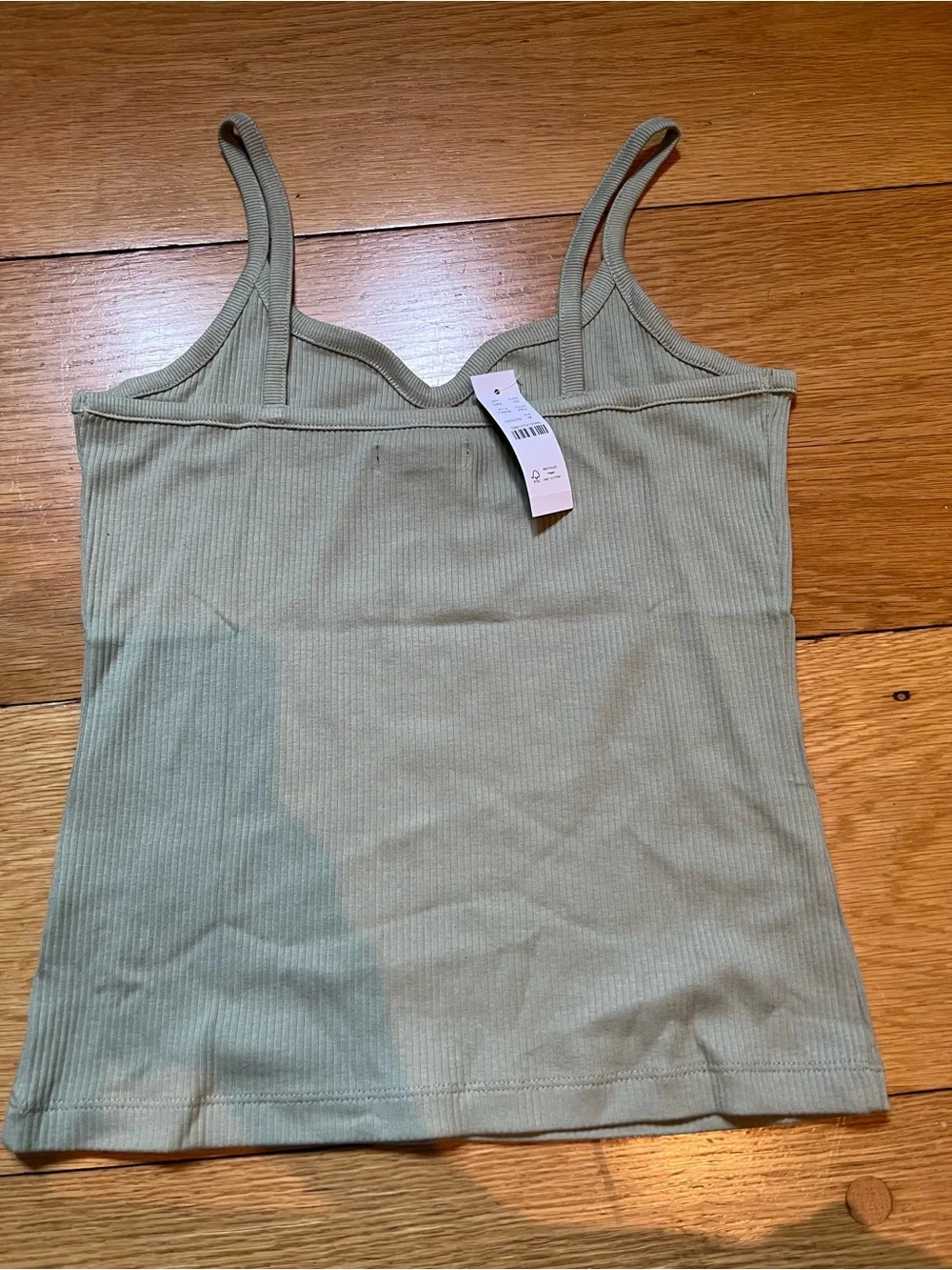 J. Crew Scallop-Neck Ribbed Camisole - Sage Green